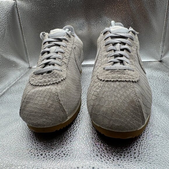 Size 11 Nike Classic‎ Cortez Leather Premium Cool Gray Sneaker Shoes 861677-001